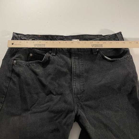 Vintage Levis 550 Jeans Mens 38x32 Black Orange Tab Made In USA 1997 - Picture 15 of 16